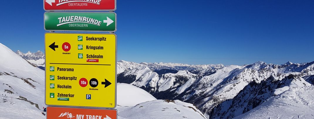 The Tauern ski circuits lead through the whole ski area.