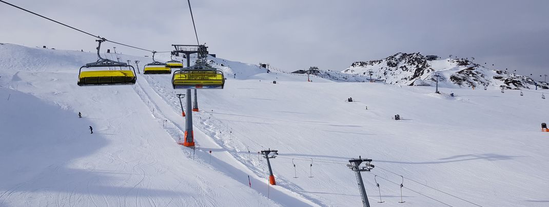 Zwischen Kristall- und Schneeexpress warten breite Carving-Pisten.