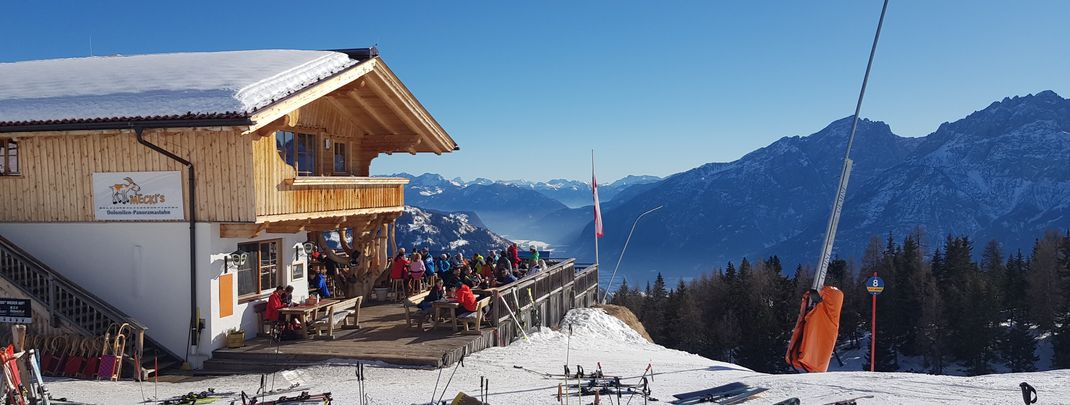 Meckis liegt an der blauen Faschingalm-Abfahrt.