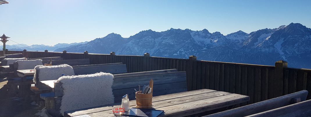 Great view from the Steinermandl terrace at Zettersfeld