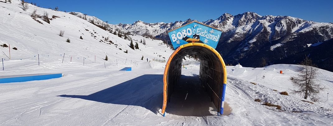 In the Funny Slope there are fun elements for children.