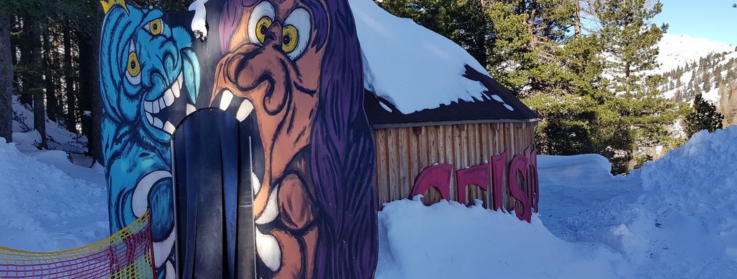 The ghost train is located in the fairytale forest on the blue Schaidberg downhill run 2c.