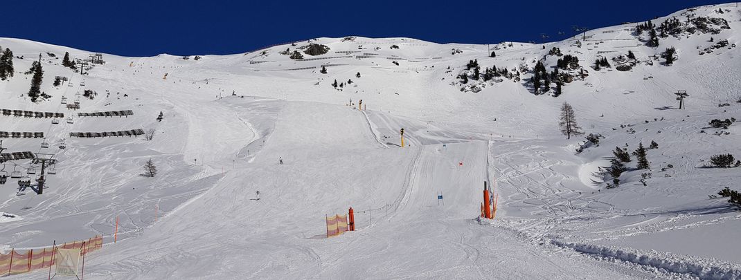 There are several speed and slalom runs.