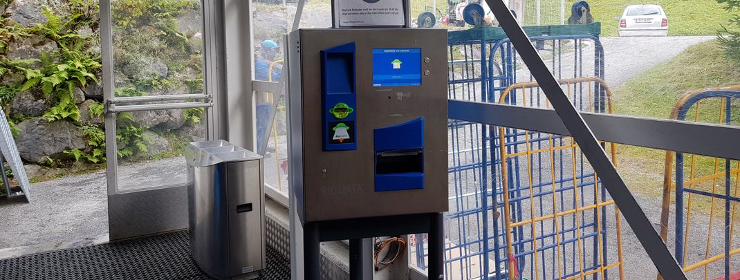 Die Keycards können direkt beim Aussteigen an der Talstation zurückgegeben werden.