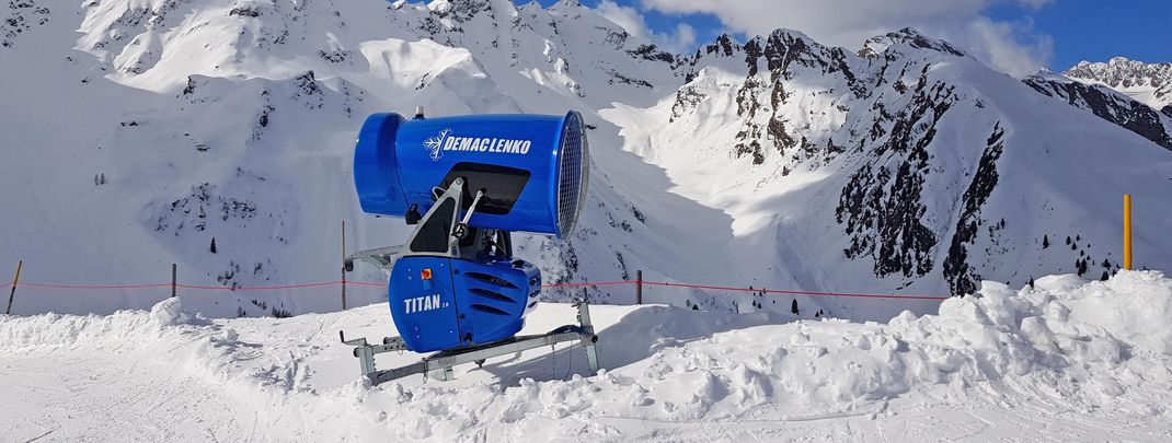 In Ladurns the slopes can also be artificially snowed.