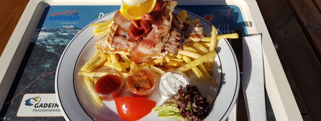 Die Portionen im Restaurant Gadein sind reichlich.