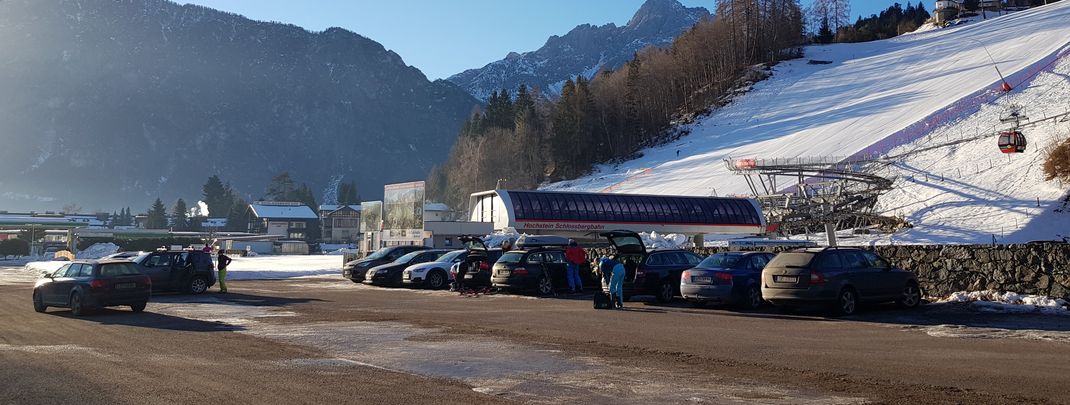 There's free parking at the lift stations.