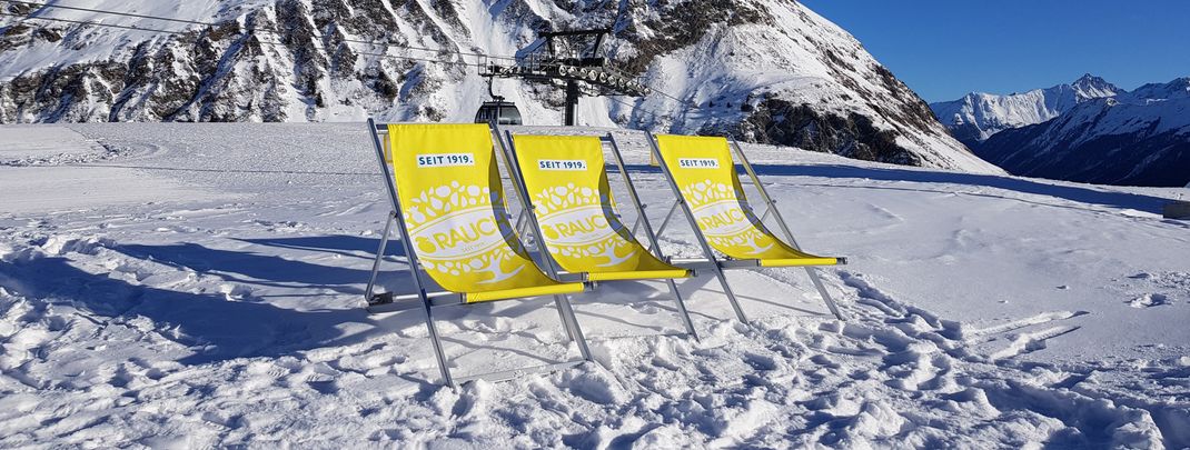 You will find silence in the sunbathing area next to the top station of the Alpkogelbahn.