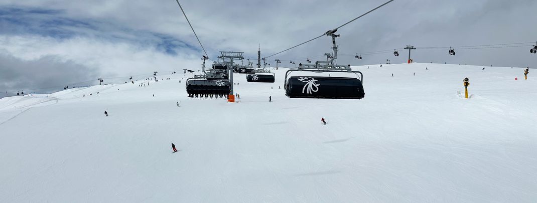 Ein Traum für Anfänger sind die überbreiten und flachen Abfahrten vom Kronplatz-Plateau.