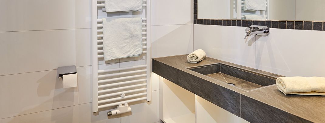 Badezimmer im Appartement