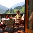 Jause am Balkon