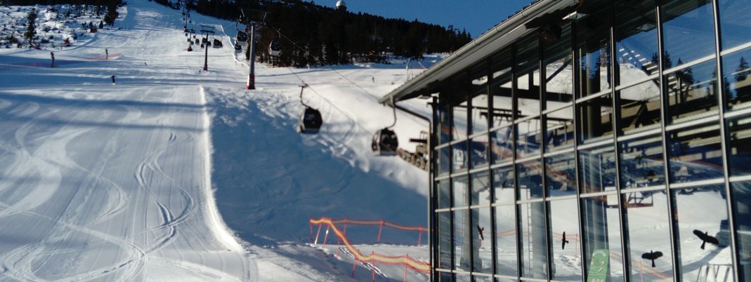 Die 6er-Gondelbahn ist das Herzstück des Skigebiets am Großen Arber.