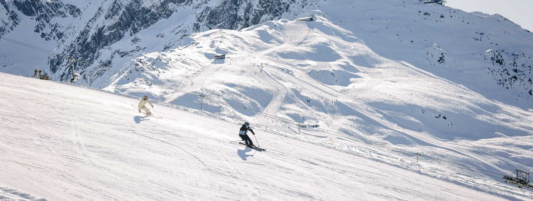 Am Hochzeiger kommen Skifahrer in den Genuss von tollem Bergpanorama.