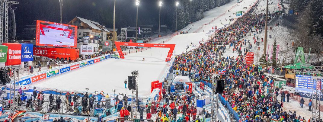 Das Zielstadion in Flachau wird wieder zum Hexenkessel.