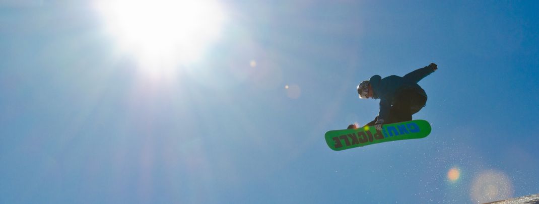 The set-up is divided into a beginner and a medium area.