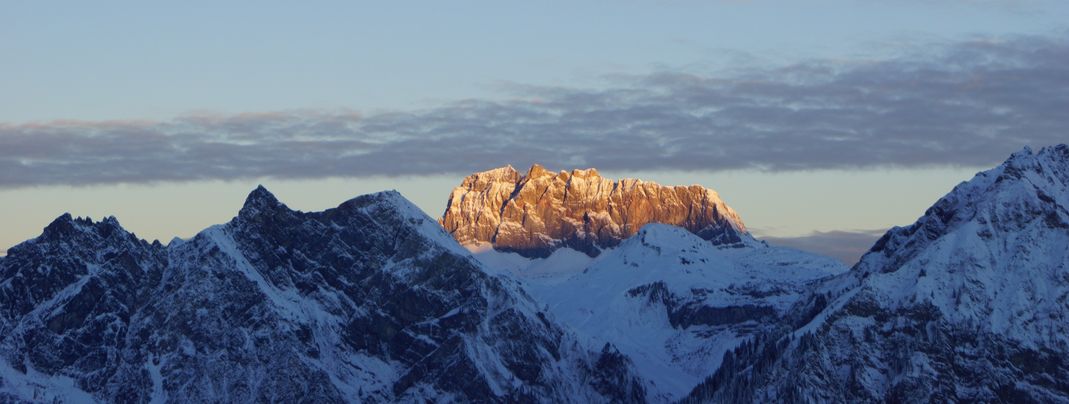 Blick auf die Rote Wand & Formarinsee