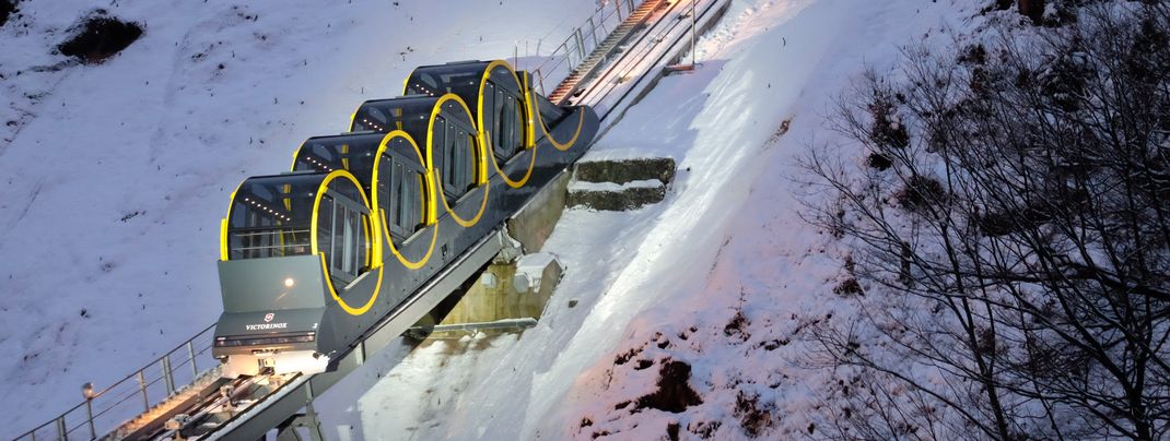 Spektakulär ist der Blick aus den Fenstern der neuen Bahn.