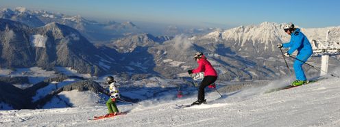 Familien kommen in der SkiWelt Söll voll auf ihre Kosten.