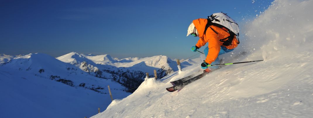 Am Falkertspitz gibt es eine Freeride-Zone.