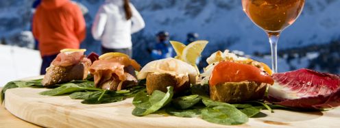 Mediterrane Speisen gibt es auf der Comicihütte.