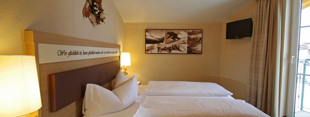 Schlafzimmer der Suite Valluga