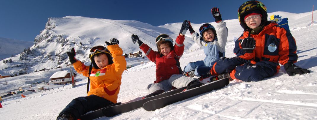 Das Skigebiet ist auf Familien ausgerichtet.