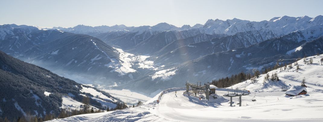Freie Pisten und Traumpanorama im Skizentrum Sillian Hochpustertal