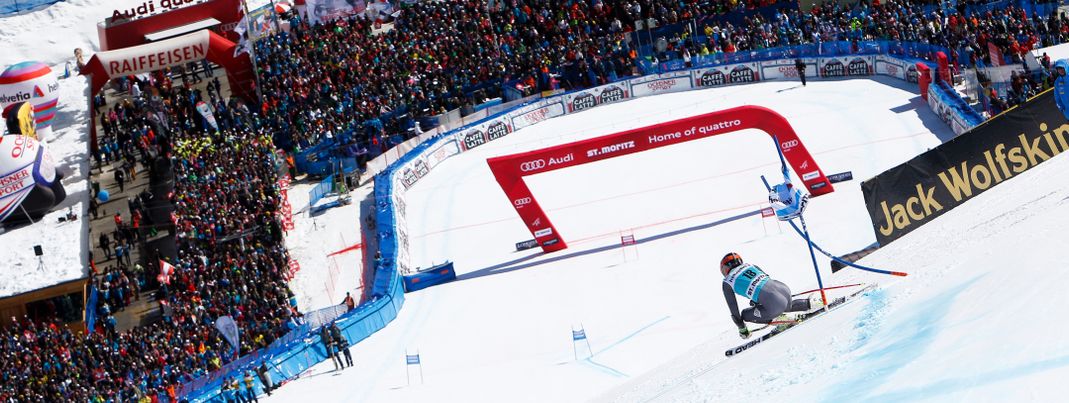 Die Weltcuprennen enden alle im Zielgelände in Salastrains.