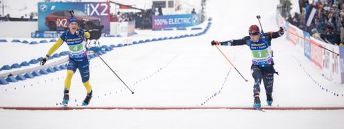 Im Zielsprint wurde der Sieg zwischen Sebastian Samuelsson und Vetle Christiansen entschieden.