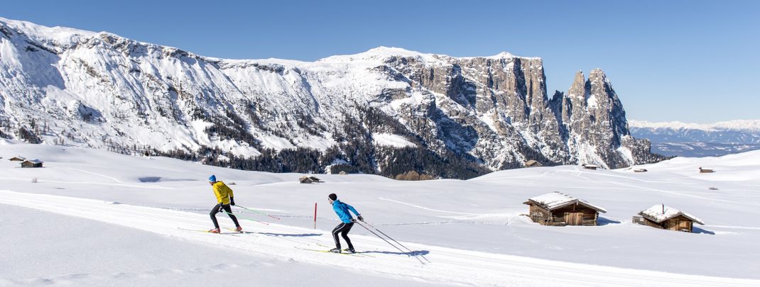 Due to its high altitude, Seiser Alm is very sure to have snow.