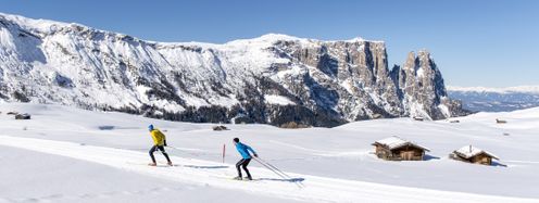 Due to its high altitude, Seiser Alm is very sure to have snow.