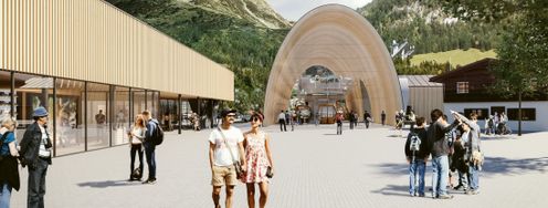 Die neue Talstation wird das Tor zum Nebelhorn.