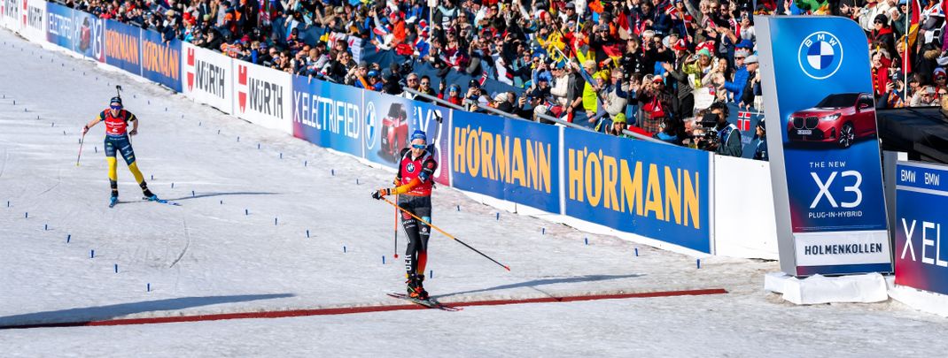 Hochspannung in Oslo: Franziska Preuß holt sich mit ihrem Sieg im letzten Rennen den Gesamtweltcup.