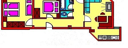 Grundriss 3-Zimmerwohnung