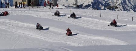 Ski doo in Monte Pora resort
