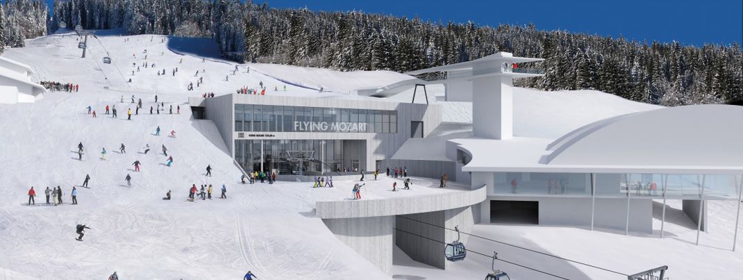 Die Mittelstation der Flying Mozart Bahn wird unterirdisch gebaut.