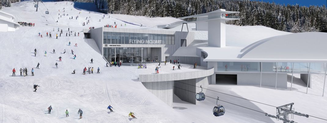 Der Neubau der Flying Mozart Kabinenbahn in Wagrain wird um ein Jahr verschoben.