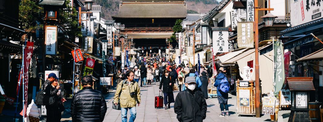 Sightseeing in Nagano.