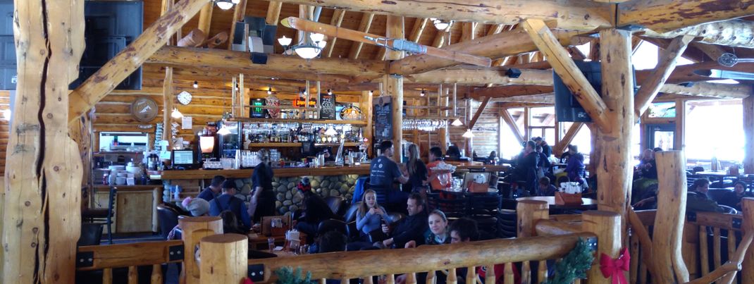 Chillig gehts in der Base Area zugange