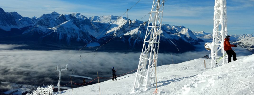Der Tellerlift zum Whitehorn benötigt gutes Sitzfleisch und einige Anstrengung - der Ausblick belohnt aber dann