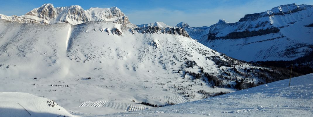 Zahllose Tiefschneehänge in den Back Bowls - Perfektes Terrain für Freerider