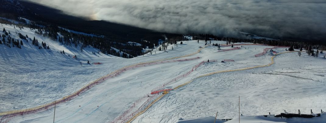 Das Highlight für Renn- und Geschwindigkeitsfreaks ist die FIS Worldcup Strecke Lake Louise
