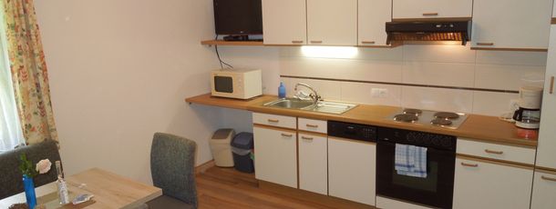 Küche in der Ferienwohnung