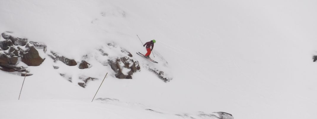 Off-Piste-Terrain neben dem Turtle Run