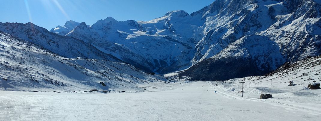 Blue slope at the button lift Sandiger Boden