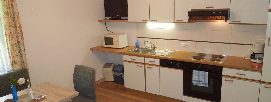 Küche in der Ferienwohnung