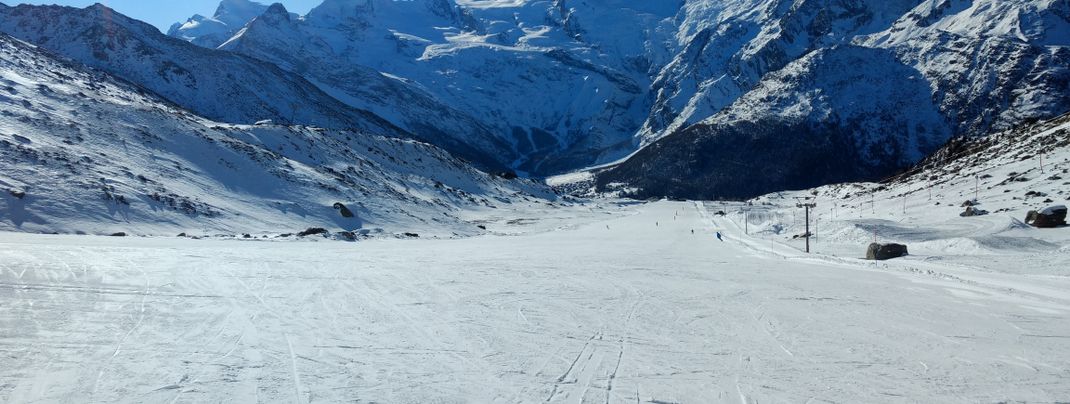 Die blauen Pisten am Kreuzboden sind ideal für Anfänger.