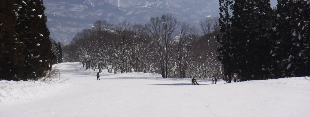 Zu den wenig besuchten Skigebieten in Japan gehören die Pisten in Myoko Kogen.