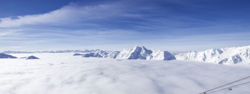 Das Meraner Land bietet nicht nur mediterranes Flair, sondern auch eine traumhafte Winterlandschaft.