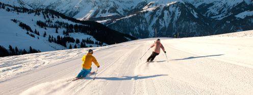Traumhafte Pisten erwarten Skifahrer am Diedamskopf.